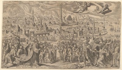 La chute de Babylone, 1569 - Philip Galle