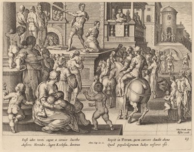 Décapitation de Saint Jacques - Philip Galle after Jan van der Straet