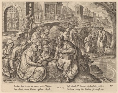 Saint Paul parle aux femmes de Philippes près d