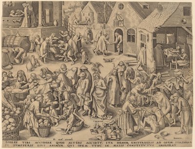 Charité - Philip Galle after Pieter Bruegel the Elder
