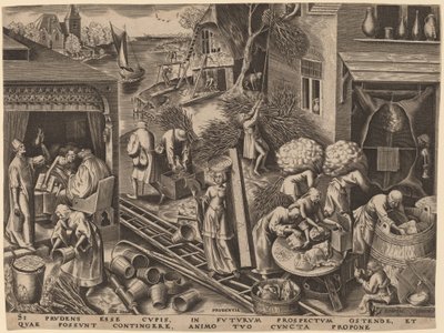 Prudence - Philip Galle after Pieter Bruegel the Elder