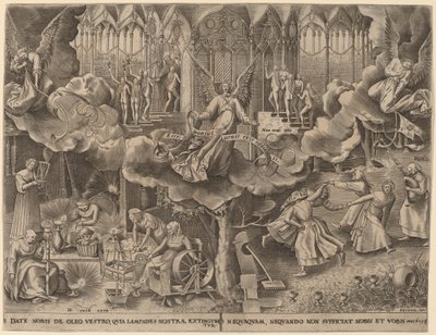 La parabole des vierges sages et folles - Philip Galle after Pieter Bruegel the Elder