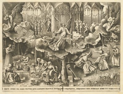 La Parabole des Vierges Sages et Folles - Philip Galle, after Pieter Bruegel the Elder