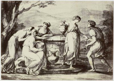 A. Kauffman, Rebecca au mur - Philip Henry Delamotte