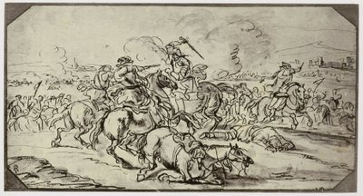 Borgognone, Une bataille - Philip Henry Delamotte