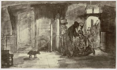 Rembrandt, Tobie bénissant Tobias - Philip Henry Delamotte