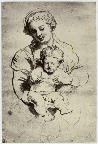 Rubens, sa femme et son enfant - Philip Henry Delamotte