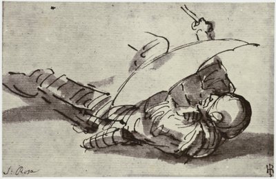Salvator Rosa, Le Soldat Blessé - Philip Henry Delamotte