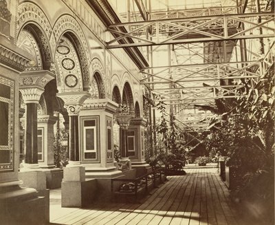 Sydenham : Crystal Palace, Entrée de la Cour byzantine, 1854 - Philip Henry Delamotte