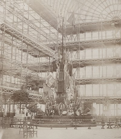 Le trophée militaire érigé lors de la visite des 