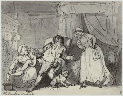 Thomas Rowlandson, Le Mari Ivre - Philip Henry Delamotte