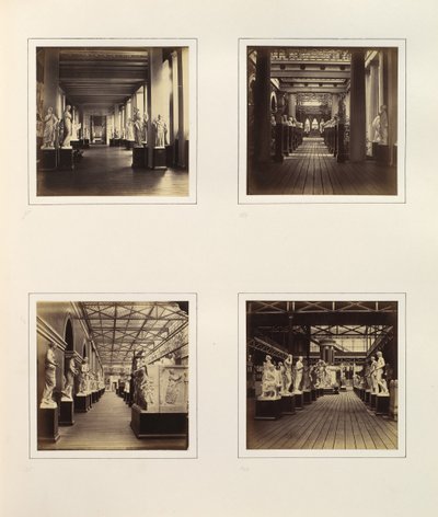 Vues de la Cour de Sculpture Grecque incluant le Buste de Minerve, vers 1859 - Philip Henry Delamotte.