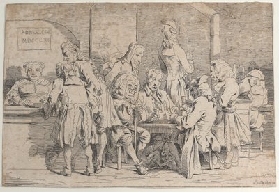 Jouer au tric-trac - Philip James de Loutherbourg