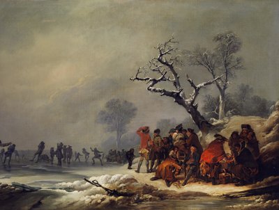 Société se reposant dans une jouissance hivernale - Philip James de Loutherbourg
