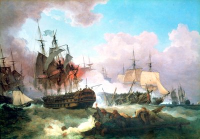 La bataille de Camperdown, 1799 - Philip James de Loutherbourg