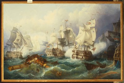 La bataille de Trafalgar - Philip James de Loutherbourg