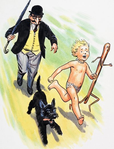 The Chase, illustration tirée de "The Water Babies" de Charles Kingsley - Philip Mendoza