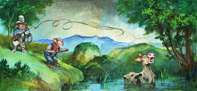 Souris des villes et souris des champs (gouache sur papier) - Philip Mendoza