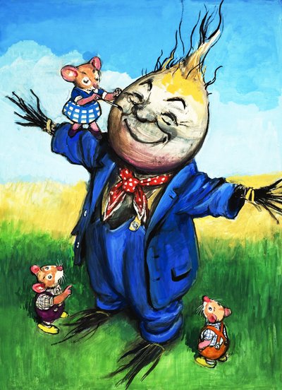 Souris des villes et souris des champs (gouache sur papier) - Philip Mendoza