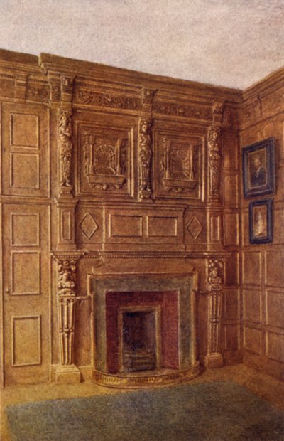 Cheminée et partie de la pièce au No 4 Coleman Street, 1892 - Philip Norman