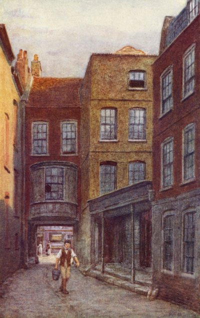 Porte et Entrée de White Horse Inn, Fetter Lane, 1898 - Philip Norman