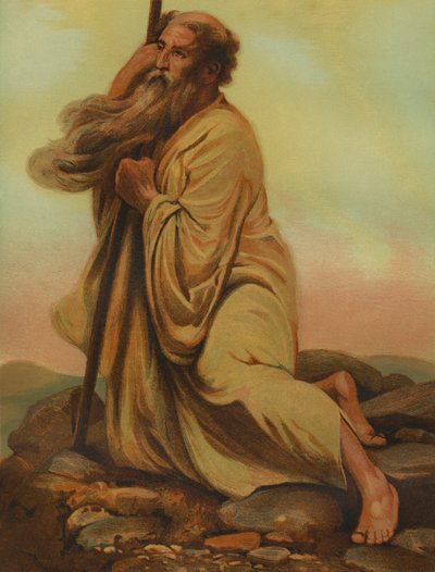 Moïse contemple la terre promise - Philip Richard Morris