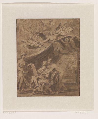 Frontispice pour Het groot Schilderboek - Philip Tidemann