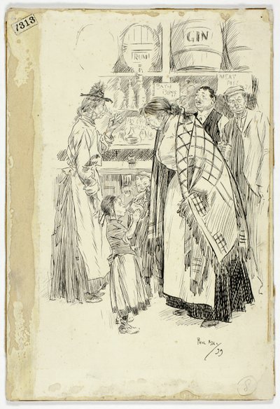 Londres East End : Croquis dans un bar à gin de l