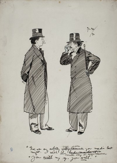 Oscar Wilde et Whistler - Philip William May