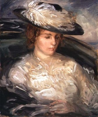 Portrait de Miss Scobell dans une chaise de bain (La Convalescente) - Philip Wilson Steer