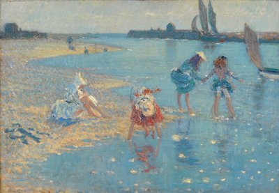 Walberswick, enfants pataugeant, 1891 - Philip Wilson Steer