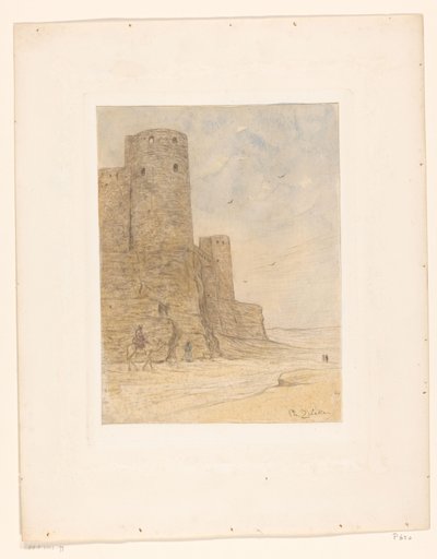 Forteresse dans le désert - Philip Zilcken (signed by artist)