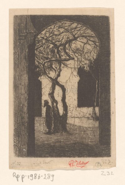 Vue de la mosquée Djamaa el Kebir à Alger - Philip Zilcken (signed by artist)