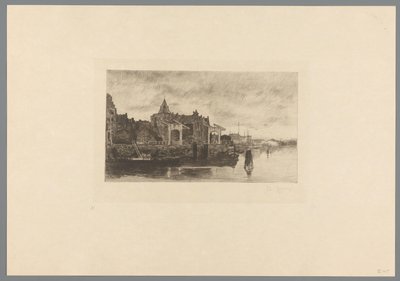 Vue sur Amsterdam avec le sommet de la Schreierstoren - Philip Zilcken (signed by artist)