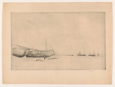 Plage de Scheveningen - Philip Zilcken (signed by artist)