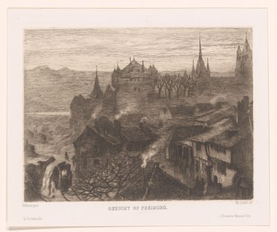 Vue de Fribourg - Philip Zilcken