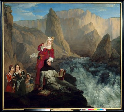 Laure et Pétrarque à Fontaine de Vaucluse - Philipe Jacques van Bree