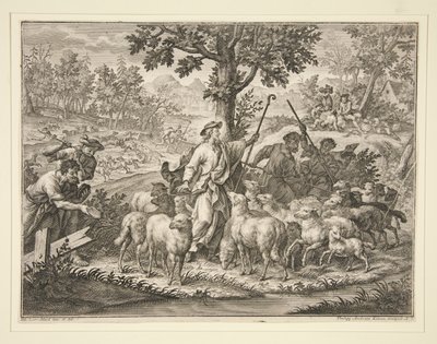 Christ en berger - Philipp Andreas Kilian