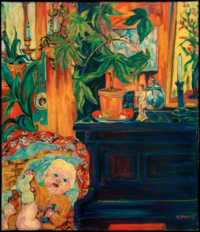 Intérieur avec enfant dans le berceau - Philipp Bauknecht