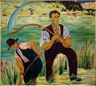 Deux faucheurs au lac de Davos - Philipp Bauknecht