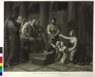 Vespasien et Julius Sabinus - Philipp Friedrich Hetsch