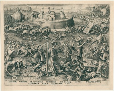 Fortitudo Fortitude des Sept Vertus, 1559 - Philipp Galle