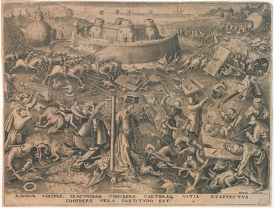 Fortitudo Fortitude des Sept Vertus, 1559 - Philipp Galle