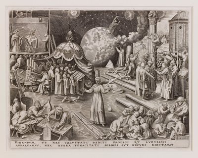 Temperantia Tempérance de Les Sept Vertus - Philipp Galle