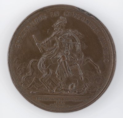 Médaille de bronze commémorant la mort de Frédéric, Duc de Schomberg - Philipp Heinrich Müller