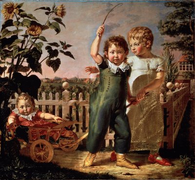 Portrait des enfants Hulsenbeck (peinture par Philipp Otto Runge) - Philipp Otto Runge