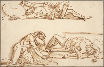 Achille et Patrocle - Philippe Auguste Hennequin