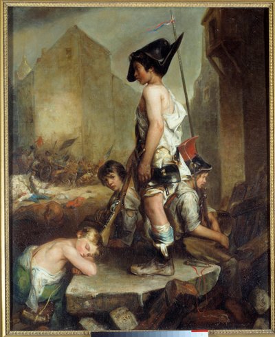 Révolution de juillet : Les Trois Glorieuses : les petits patriotes - Philippe Auguste Jeanron