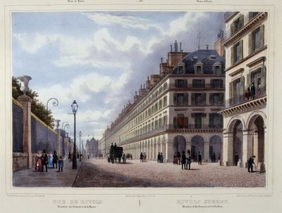 Rue de Rivoli - dans « Promenade dans Paris et ses environs », par Jacottet et Benoist, éd. Gihaut - Philippe Benoist