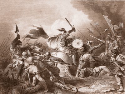La Bataille de Hastings, gravée par A.H. Payne - Philippe Jacques de Loutherbourg